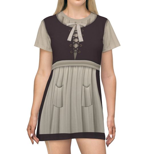 Young Mary Sanderson, Short Sleeve Dress, Hocus Pocus 2 Inspired Costume