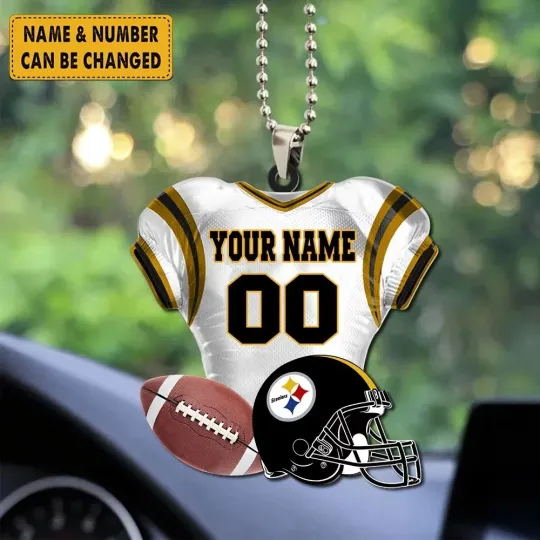 Discover Personalized Pittsburgh Football Team Steeler Christmas Ornament Gift Decor
