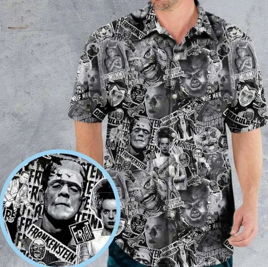 Discover The Monsters Universal Classic Monsters Hawaiian Shirt