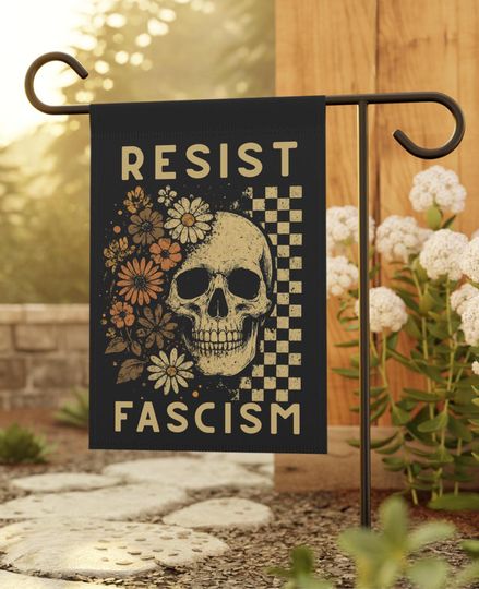 Anti trump Halloween Democratic Yard Flag, Liberal Halloween, Polite Anti Maga Garden Flag, Anti Trump Flag, Polite Anti Trump Funny