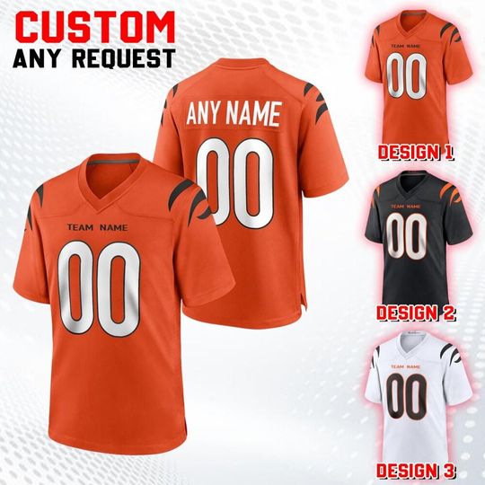 Discover Custom Professional Team Cincinnati Football Jersey Collection, Game Draft Jersey For Adult Kid, Custom American Football Jersey 30825DN17