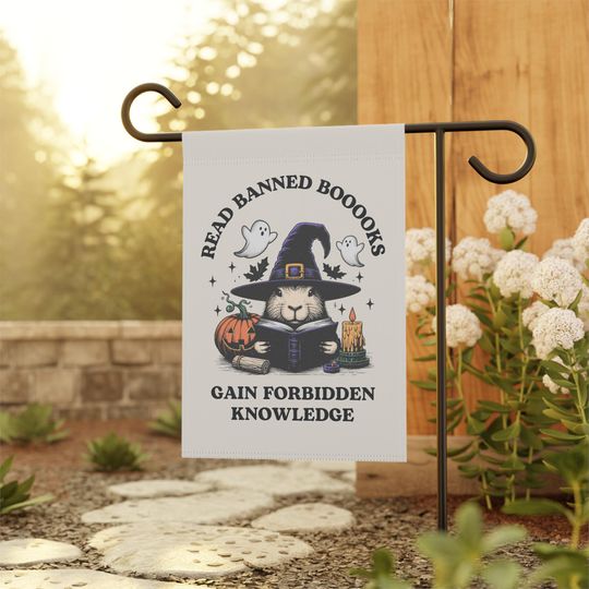 Halloween Garden Flag, Cool Garden Flag,Democrat Garden Flags, Political Yard Flag,Election Flag, Progressive Flags, Read Banned Books Sign