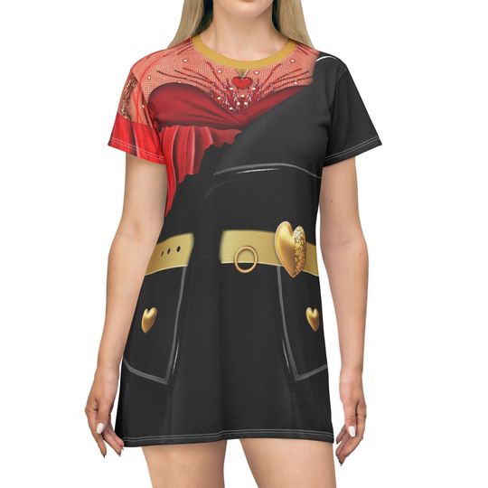 Queen of Hearts Descendants4 Short Sleeve Dress, Rise of Red Cosplay