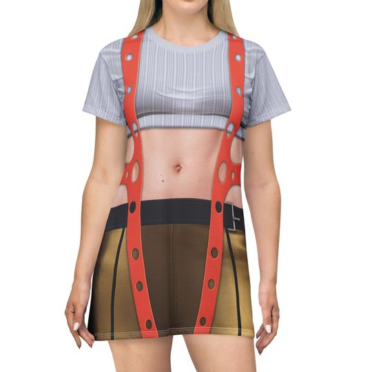 Leeloo Inspired Short Sleeve Dress, Fifth Element Character Costume
