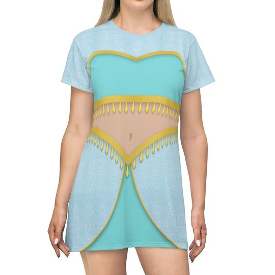 Jasmine Short Sleeve Dress, Aladdin Costume, Disneybound Cosplay