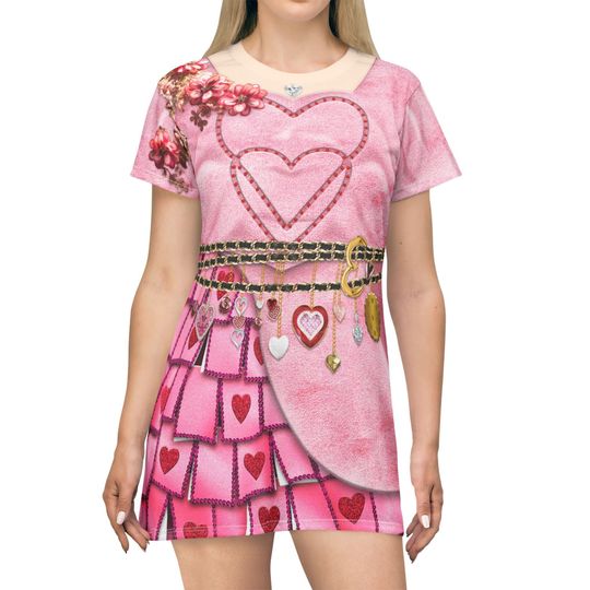 Princess Bridget of Hearts Short Sleeve Dress, Descendants 4 Costume, Rise of Red Cosplay