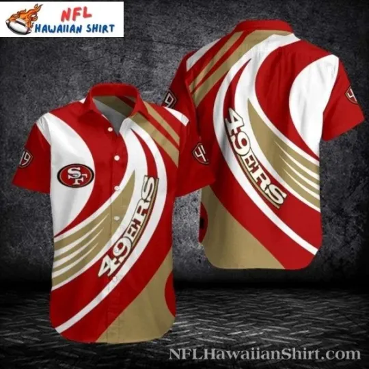 Discover Golden Rush Niners Hawaiian Shirt – San Francisco Football Aloha Shirt , Gift for Fan