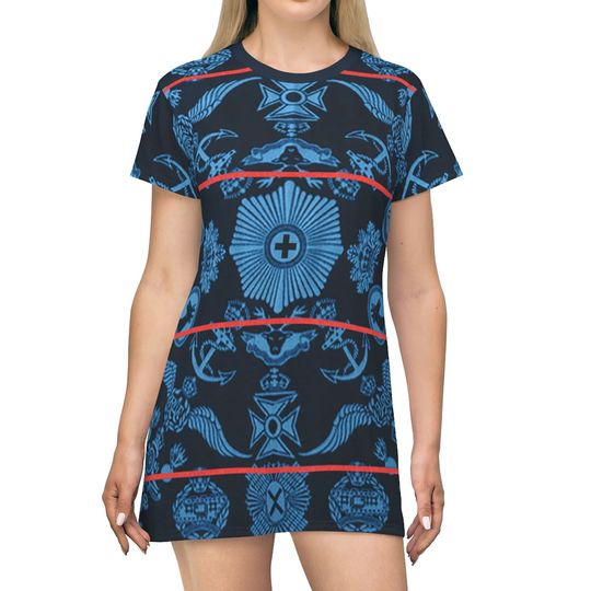 Black Panther Costume, Turquoise Basotho Short Sleeve Dress