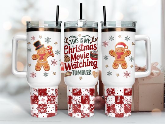 Discover Christmas Movies 40oz Tumbler Wrap, 40oz Quencher Tumbler