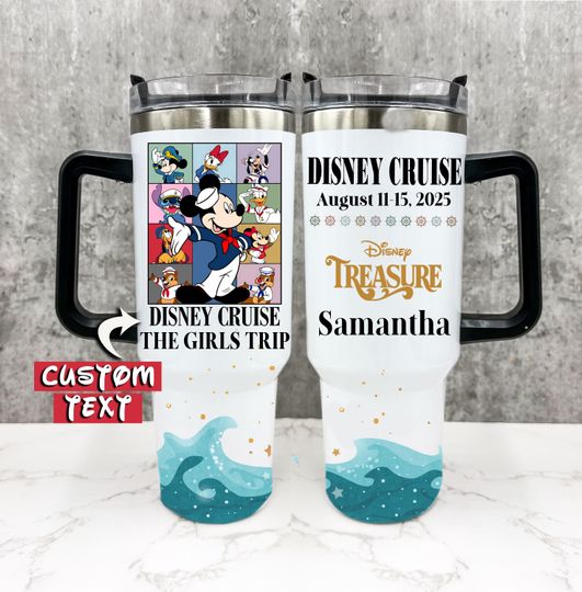 Discover Disney Cruise Tumbler Customized with Any Ship, Name, Year, Personalized Disney Cruise Mug, Group Tumblers for Cruise, Disney Eras 2025