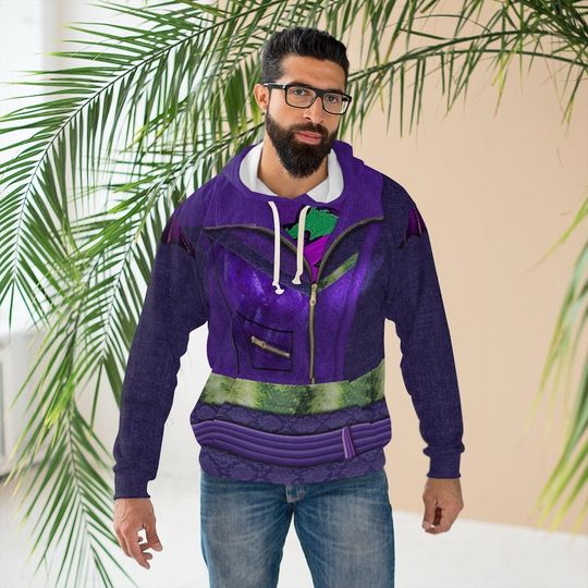 Mal Purple and Green Hoodie, Descendants 3 Costume, Mal Cosplay Costume