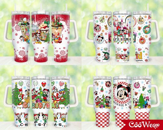 Discover Christmas 40oz Tumbler, Merry Christmas 40 oz Tumbler, Cartoon Christmas Tumbler 40oz