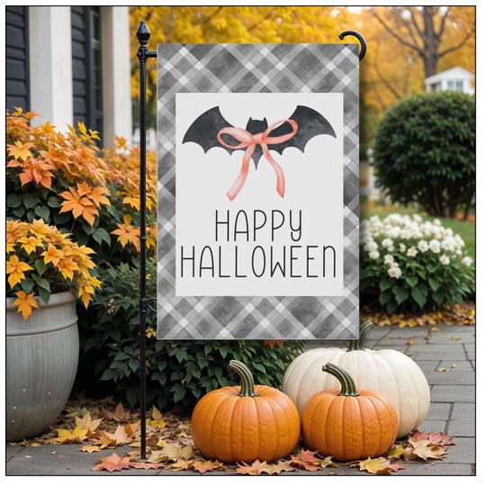 Discover Preppy Fall Garden Flag, Happy Halloween Garden Flag, Cute Halloween Decor, Outdoor Halloween Decorations, Personalized Garden Flag, RV Gift