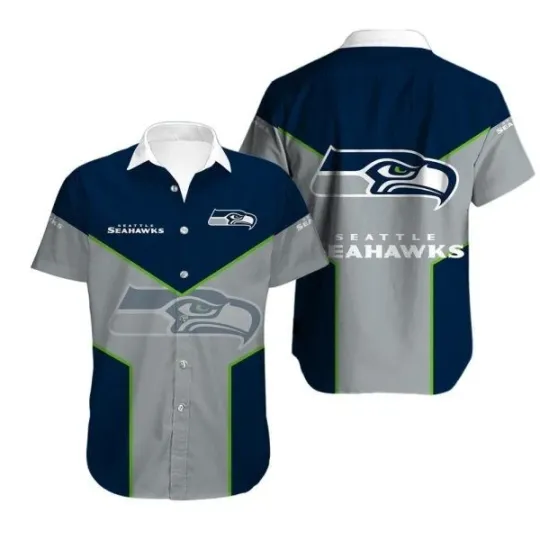 Discover Seattle Seahaawkks Hawaiian Shirt For True Fans, Gift for Fan