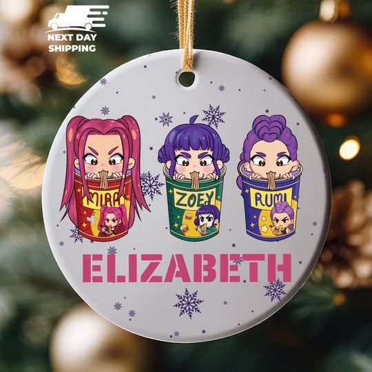 Discover Mira Rumi Zoey Ceramic Ornament, Kpop and Anime Keepsake, Christmas Gift for Her