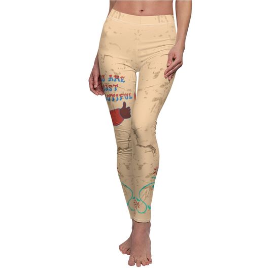 Animal Kingdom Costume, You Are Most Beautiful Wall Pattern Leggings