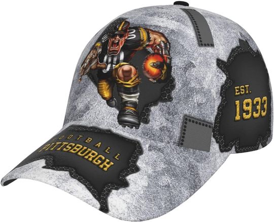 Discover Classic City Silhouette Baseball Cap 3D Print Joinery Adjustable Snapback Hat Game Day for Men Women Fans Gift