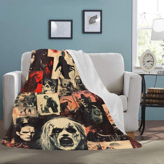 Discover HUGE BEST PRICE Horror Fleece Blanket Halloween Travelling Birthday Gifts Valentines Day