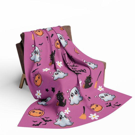 Halloween Blanket - Too Cute to Spook - Sweet Design, Perfect as a Gift - Arctic Fleece Blanket