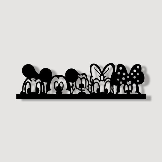 Discover Mickey Mouse Metal Wall Art: Cartoon Kid's Room Decor