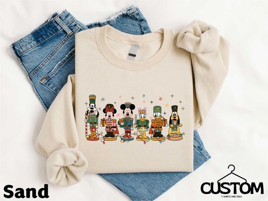 Discover Mickey and Friends Nutcracker Shirt, Disney Christmas Family T-shirt, Xmas Holiday Outfit, Disneyland Christmas Trip Tee, Xmas Party Sweater