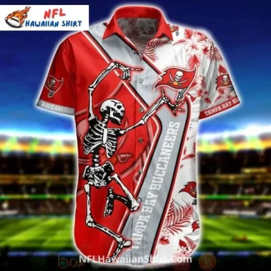 Tampa Bay Football Skeleton Dance football Hawaiian Shirt, Gift for Fan