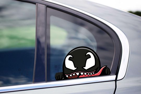 Discover Cute Venom Peeking Peek Peekabo Peekers Bumper Window Vinyl Decal Cute Marvel Avengers Disney Stickers