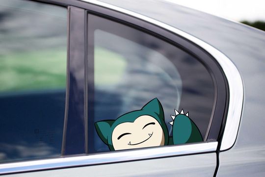 Discover Sn Lax Waving Peeking Peek Peekabo Peekers Bumper Window Vinyl Decal Anime Kids Cartoon Legendary Stickers