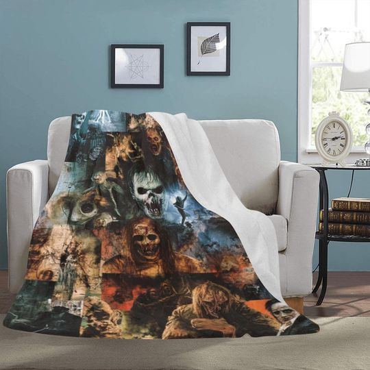 Discover HUGE BEST PRICE Horror Fleece Blanket Halloween Travelling Birthday Gifts Valentines Day