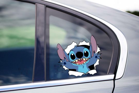 Discover Stitch Surprise Peeking Peek Peekabo Peekers Bumper Window Vinyl Decal Lilo And Stitch Kids Cartoon Legendary Stickers