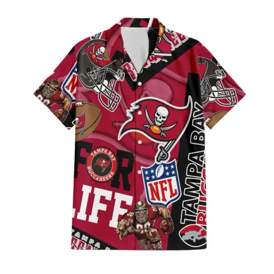 Discover Tampa Bay Buccaneers For Life Hawaiian Shirt Summer Aloha S-5XL