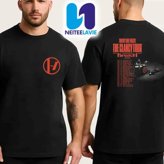 Discover Pilotss The Clancy Tour Breach 2025 Double Sided T-Shirt