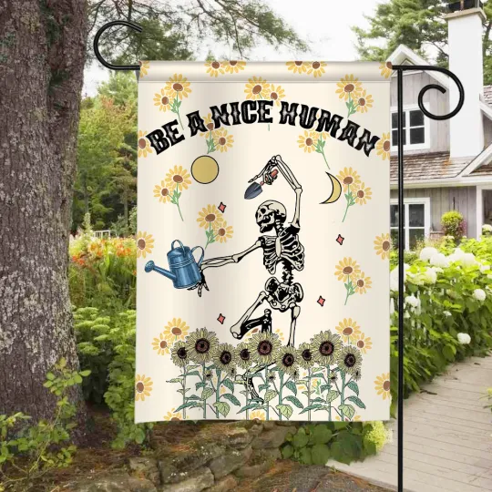 Be Nice Flag, Be A Nice Human Flag, Kindness Garden Flag