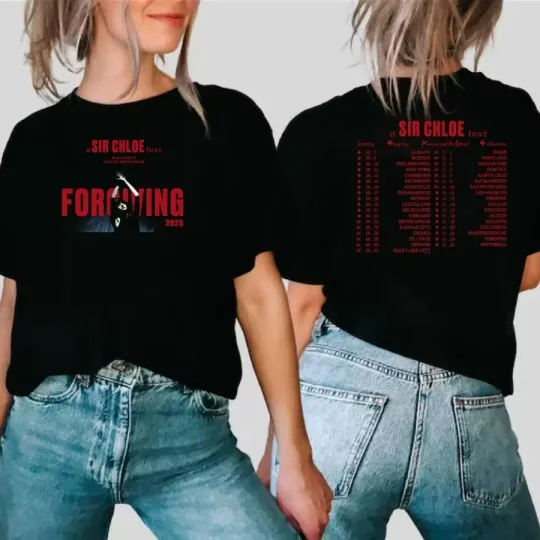Discover Sir Chloe The Forgiving Tour 2025 Double Sided T-Shirt