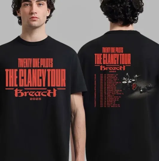 Discover Pilotss The Clancy Tour 2025 Double-Sided T-Shirt