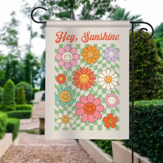 Discover Hey Sunshine Garden Flag, Summer Garden Flag, Spring Garden Flag