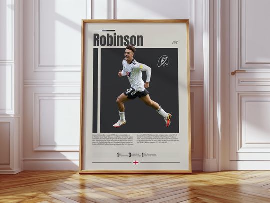 Discover Antonee Robinson Poster, Fulham Poster, Soccer Gifts, Sports Poster, Football Player Poster, Soccer Wall Art, Sports Bedroom Posters