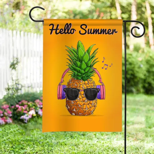 Discover Pineapple Hello Summer Flag, Summer Flag, Pineapple Garden Flag, Tropical
