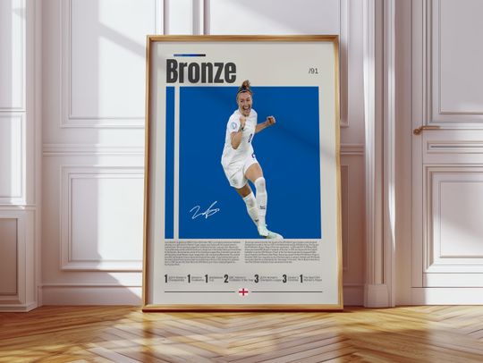 Discover Lucy Bronze Poster, England Women's National Team Poster, Sports Poster, Football Player Poster, Soccer Wall Art, Sports Bedroom Posters