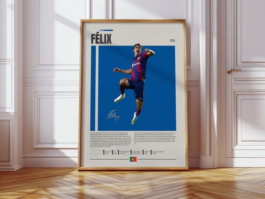 Discover Joao Felix Poster, Barcelona Poster, Soccer Gifts, Sports Poster, Football Player Poster, Soccer Wall Art, Sports Bedroom Posters