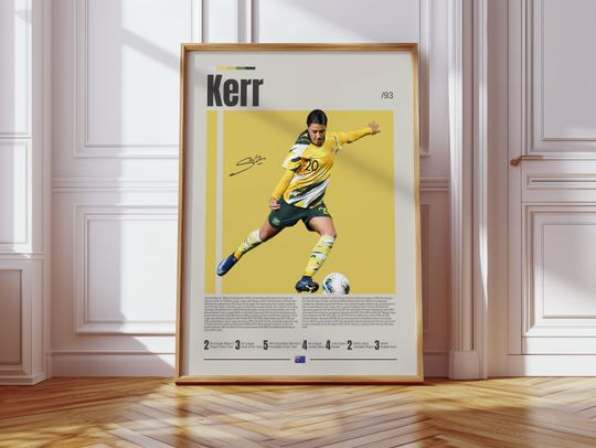Discover Sam Kerr Poster, Matildas Poster, Soccer Gifts, Sports Poster, Football Player Poster, Soccer Wall Art, Sports Bedroom Posters