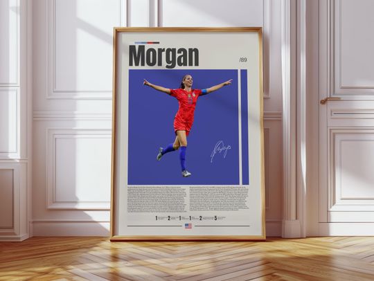 Discover Alex Morgan Poster, USA Women Footballer, Soccer Gifts, Sports Poster, Football Player Poster, Soccer Wall Art, Sports Bedroom Posters