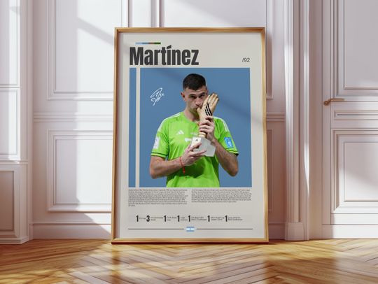 Discover Emiliano Martinez Poster, Argentine Footballer, Soccer Gifts, Sports Poster, Football Player Poster, Soccer Wall Art, Sports Bedroom Posters