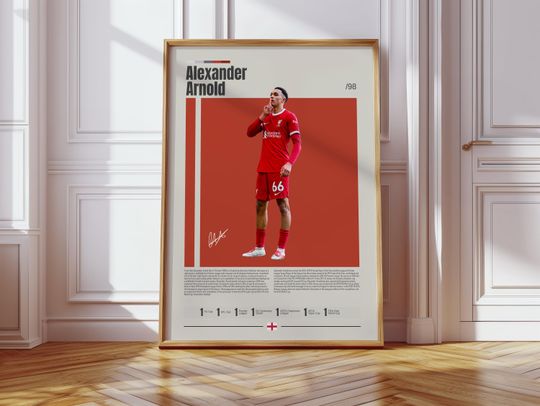 Discover Trent Alexander-Arnold Poster, Liverpool, Soccer Gifts, Sports Poster, Football Player Poster, Soccer Wall Art, Sports Bedroom Posters