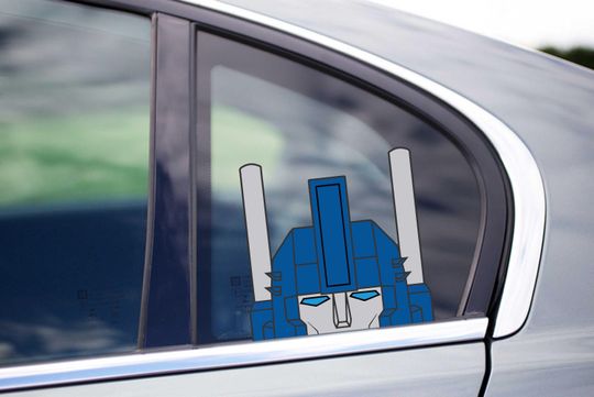 Discover Ultra Magnus Peekaboo Wall Decal, Transformers Autobots Bumper Window Vinyl Sticker