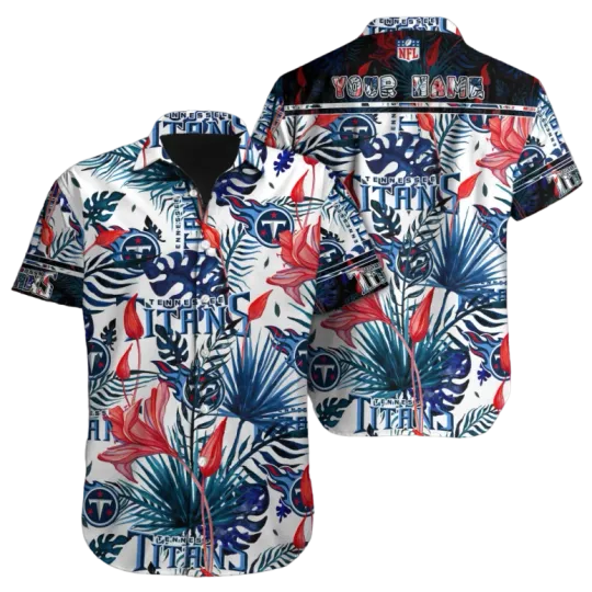 Discover Personalized Tennessee Football Tropical Jungle Hawaiian Shirt, Gift for Fan