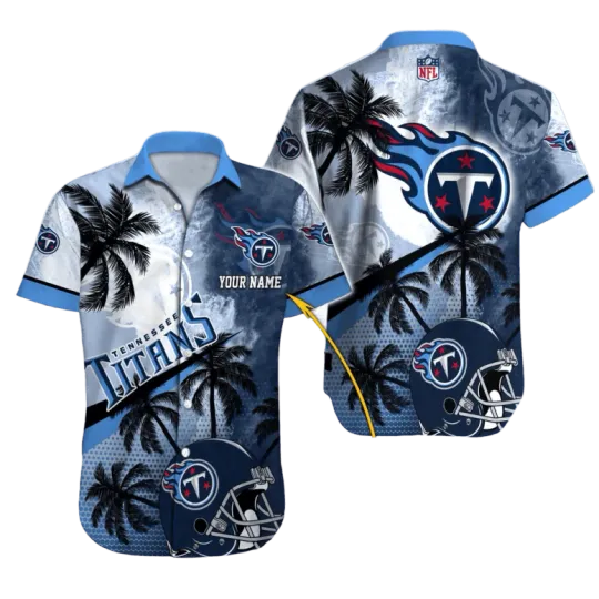 Discover Personalized Tennessee Football Moonlit Palms Hawaiian Shirt, Gift for Fan