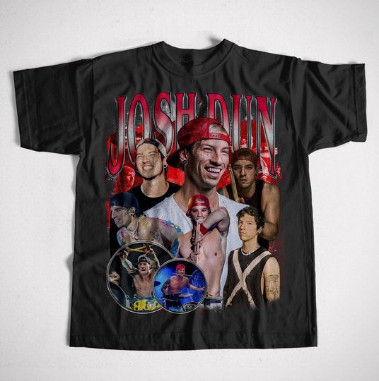 Discover Unisex Bootleg Josh Dun Inspired T-Shirt | Drummer Fan Graphic Tee | Alternative Music T-Shirt