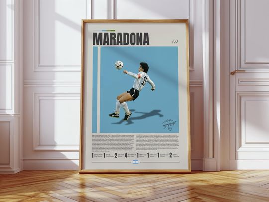 Discover Diego Maradona Poster, Argentina Soccer Poster, Soccer Gifts, Sports Poster, Football Player Poster, Soccer Wall Art, Sports Bedroom Posters