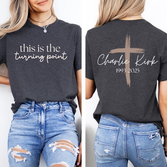 Discover Charlie Kirk Turning Point Shirt, Political Statement Tee, Patriotic Protest Top, we are all Charlie Kirk, Republican Sweatshirt